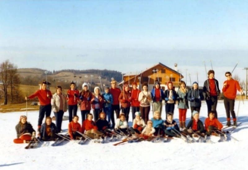 Classe de neige à Tollon-lès-Mémises en 1971